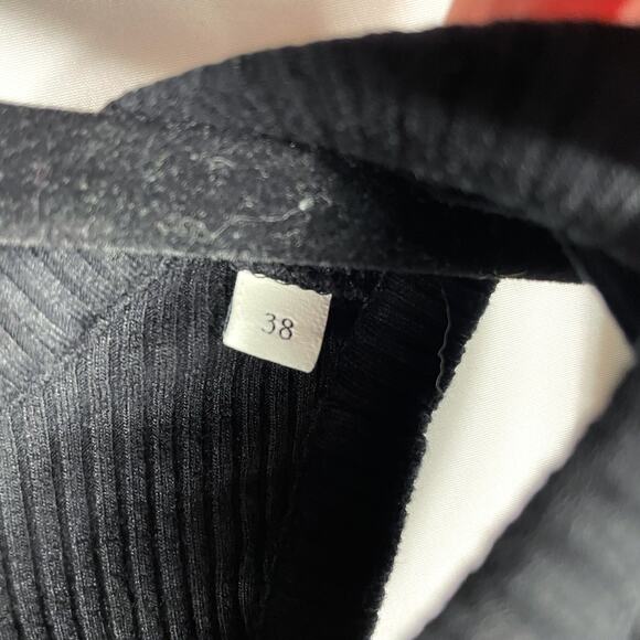 Sandro Olane Black Tank Dress Cutout Shoulder Midi Sleeveless Sz 38 EU / US 6 - Picture 11 of 14